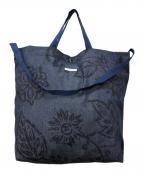 Engineered Garmentsエンジニアドガーメンツ）の古着「2WAY総柄デニムバッグ」｜ネイビー