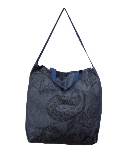 Engineered Garments（エンジニアドガーメンツ）Engineered Garments (エンジニアードガーメンツ) 2WAY総柄デニムバッグ ネイビー サイズ:下記参照の古着・服飾アイテム