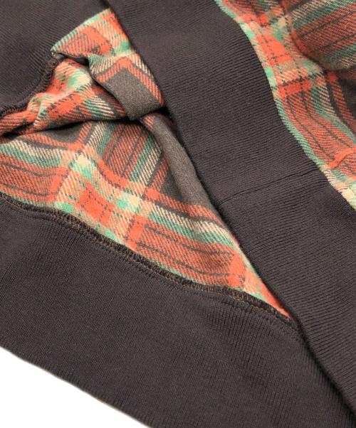 Engineered Garments（エンジニアドガーメンツ）Engineered Garments (エンジニアードガーメンツ) オープンカラーフランネルチェックシャツ ブラウン サイズ:Sの古着・服飾アイテム