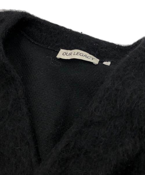 OUR LEGACY（アワーレガシー）OUR LEGACY (アワーレガシー) CARDIGAN BLACK MOHAIR. ブラック サイズ:Mの古着・服飾アイテム