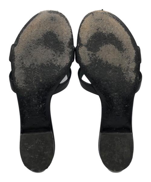 CHANEL（シャネル）CHANEL (シャネル) フラットサンダル ブラック サイズ:35Cの古着・服飾アイテム