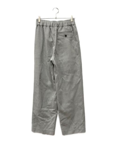 GALERIE VIE（ギャルリーヴィー）GALERIE VIE (ギャルリーヴィー) レーヨンウールデラヴェ 2タックギャザーパンツ グレー サイズ:36 未使用品の古着・服飾アイテム