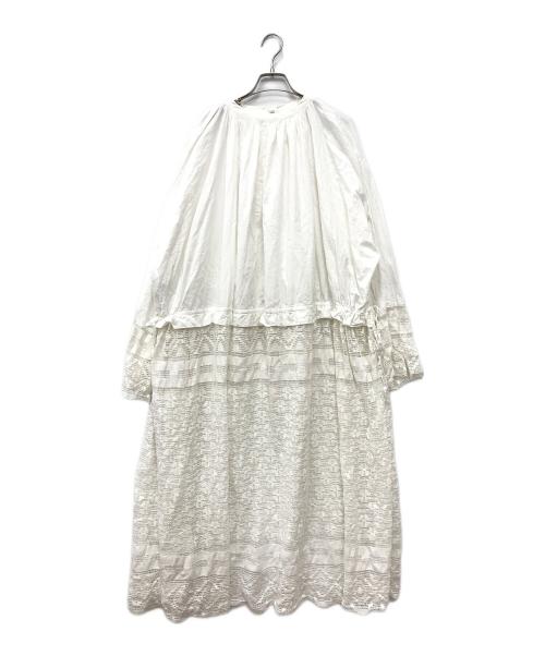 TODAYFUL（トゥデイフル）TODAYFUL (トゥデイフル) ドッキングワンピース ホワイト サイズ:36の古着・服飾アイテム