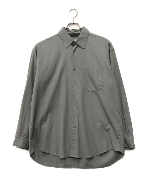cornier（コルニエ）CORNIER (コルニエ) Super180's WORSTED WOOL SHIRTS グレー サイズ:Mの古着・服飾アイテム