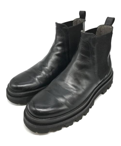 sergio rossi（セルジオロッシ）sergio rossi (セルジオロッシ) サイドゴアブーツ ブラック サイズ:7の古着・服飾アイテム