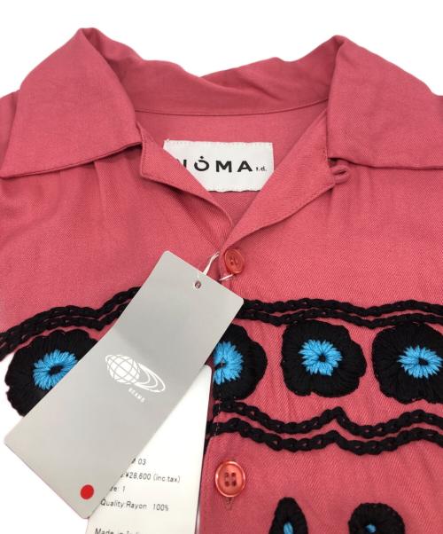 NOMA t.d.（ノーマティーディー）NOMA t.d. (ノーマティーディー) Bandana Hand Embroidery Shirt ピンク サイズ:1 未使用品の古着・服飾アイテム