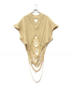 トップス DECO depuis 1985 FLOWER QUILT 2WAY VEST DECO depuis 1985 FLOWER MOTIF LAME KNIT VEST | KIAM PARLOUR