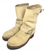 RED WINGレッドウィング）の古着「エンジニアブーツ」｜ベージュ