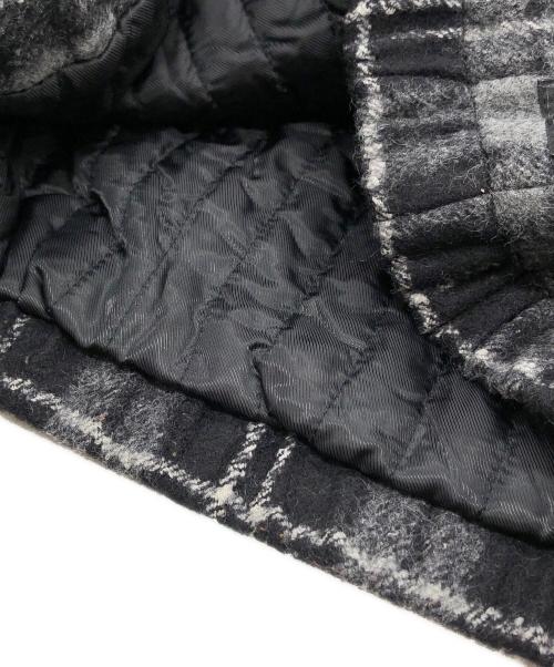 stussy（ステューシー）stussy (ステューシー) WORK JACKET WOOL PLAID ブラック サイズ:Sの古着・服飾アイテム