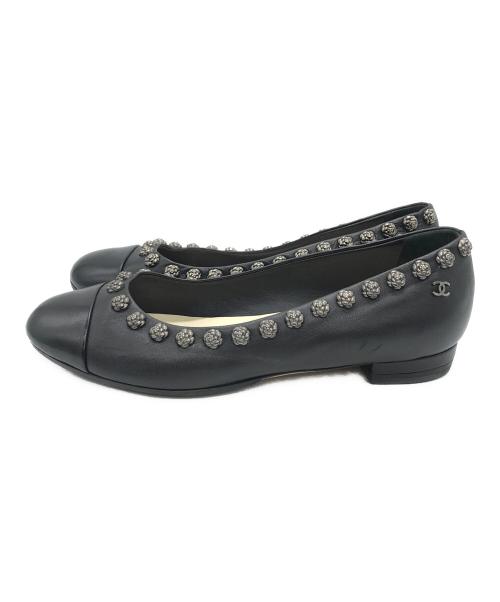 CHANEL（シャネル）CHANEL (シャネル) プラットフォームパンプス ブラック サイズ:37 1/2Cの古着・服飾アイテム