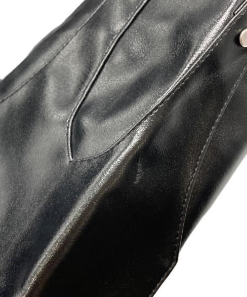 cozy worldwide（コジー ワールドワイド）cozy worldwide (コジー ワールドワイド) LEATHER JACKET ブラック サイズ:Mの古着・服飾アイテム