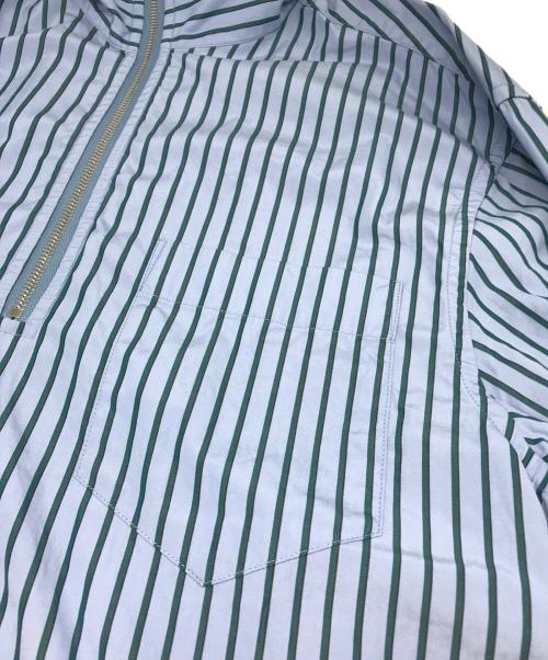 MARNI（マルニ）MARNI (マルニ) ハーフジップストライプシャツ ブルー サイズ:48の古着・服飾アイテム