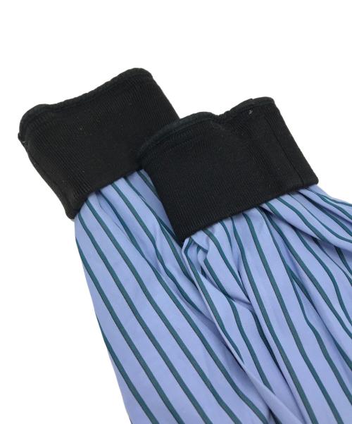 MARNI（マルニ）MARNI (マルニ) ハーフジップストライプシャツ ブルー サイズ:48の古着・服飾アイテム