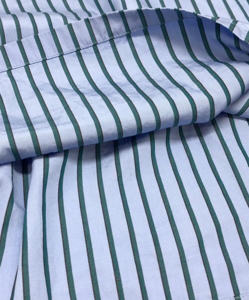 MARNI（マルニ）MARNI (マルニ) ハーフジップストライプシャツ ブルー サイズ:48の古着・服飾アイテム