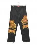 SUPREMEシュプリーム）の古着「dragon work pants」｜ブラック