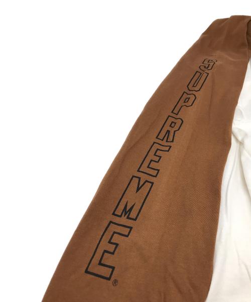 SUPREME（シュプリーム）SUPREME (シュプリーム) Demon Raglan L/S Top ホワイト×ブラウン サイズ:Mの古着・服飾アイテム