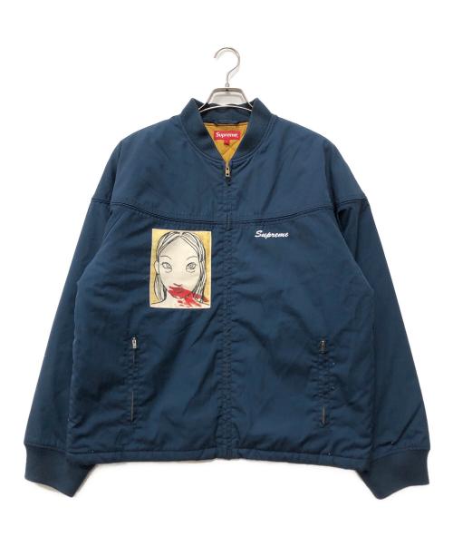 SUPREME（シュプリーム）Supreme (シュプリーム) Ackermann Mug Shot Crew Jacket ネイビー サイズ:Lの古着・服飾アイテム