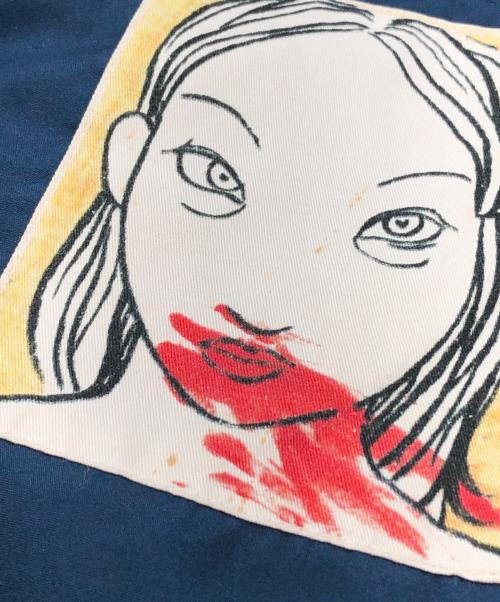 SUPREME（シュプリーム）Supreme (シュプリーム) Ackermann Mug Shot Crew Jacket ネイビー サイズ:Lの古着・服飾アイテム