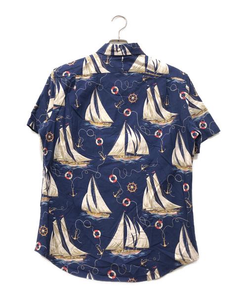 POLO RALPH LAUREN（ポロ・ラルフローレン）POLO RALPH LAUREN (ポロ・ラルフローレン) CLASSIC FIT 半袖シャツ ネイビー サイズ:M 未使用品の古着・服飾アイテム