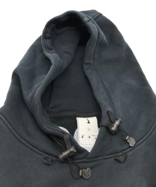 NIKE（ナイキ）NIKE (ナイキ) OFFWHITE (オフホワイト) FLC HOODIE ブラック サイズ:Lの古着・服飾アイテム