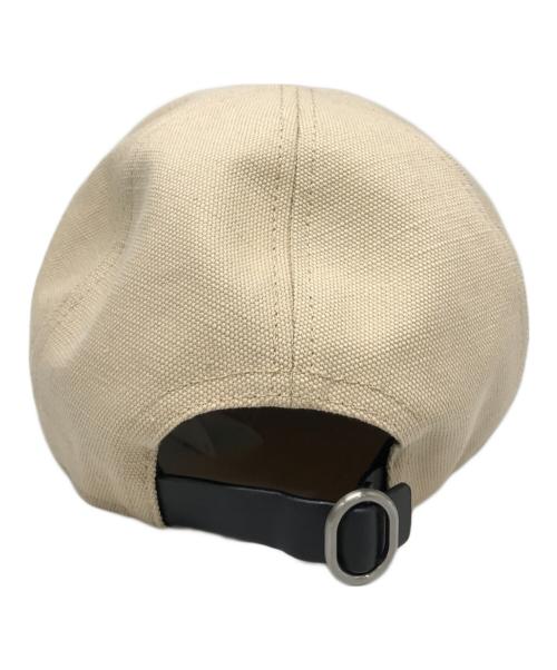 JIL SANDER（ジルサンダー）JIL SANDER (ジルサンダー) ベースボールキャップ ベージュ×ブラックの古着・服飾アイテム