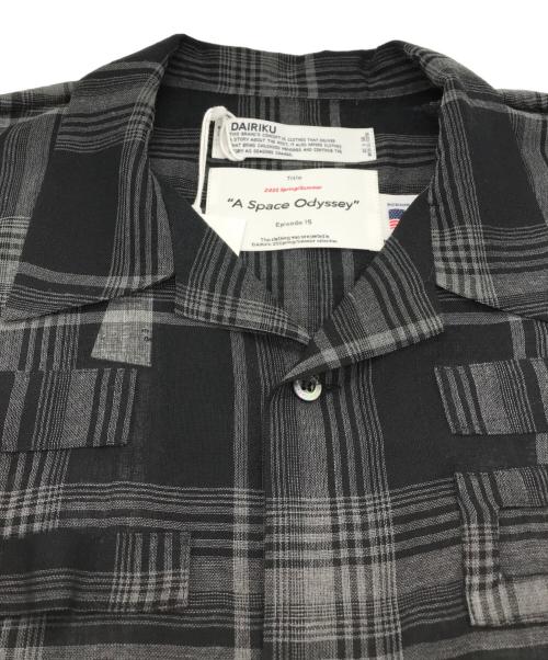 DAIRIKU（ダイリク）DAIRIKU (ダイリク) SHT5 astronaut Check H-S shirt ブラック サイズ:L 未使用品の古着・服飾アイテム