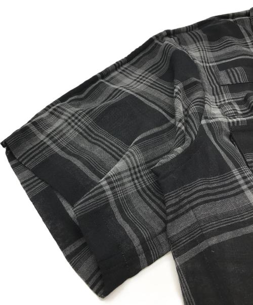 DAIRIKU（ダイリク）DAIRIKU (ダイリク) SHT5 astronaut Check H-S shirt ブラック サイズ:L 未使用品の古着・服飾アイテム