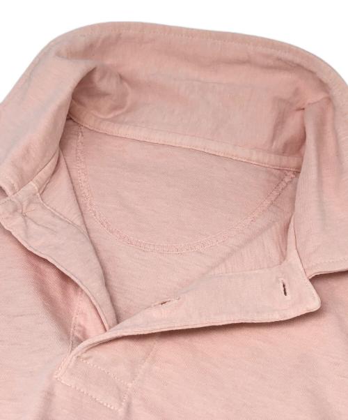 45rpm（45アールピーエム）45rpm (45アールピーエム) ジンバブエコットンの45色天竺Mポロ ピンク サイズ:00 未使用品の古着・服飾アイテム