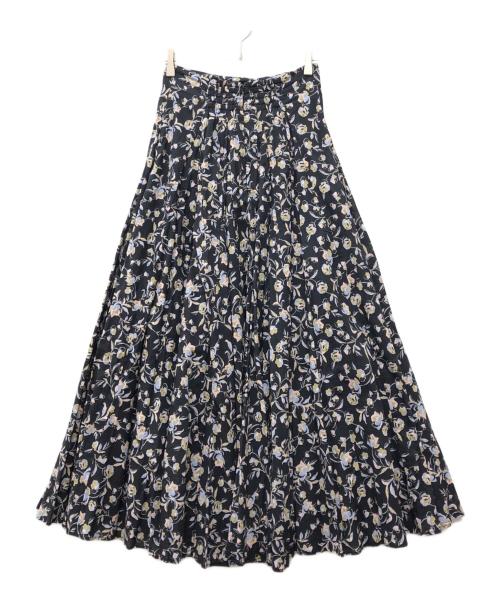 MARIHA（マリハ）MARIHA (マリハ) フラワープリントスカート ブラック サイズ:下記参照の古着・服飾アイテム