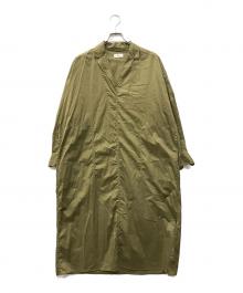 IENA（イエナ）の古着「ハイカウントツイル シャツワンピ」｜グリーン