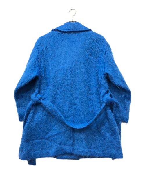 JANE SMITH（ジェーンスミス）JANE SMITH (ジェーンスミス) モヘア混コート ブルー サイズ:36の古着・服飾アイテム