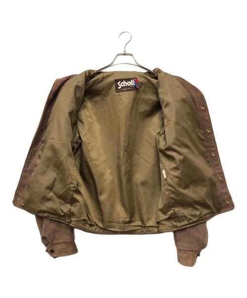 Schott（ショット）Schott (ショット) スウェードジャケット ブラウン サイズ:38の古着・服飾アイテム