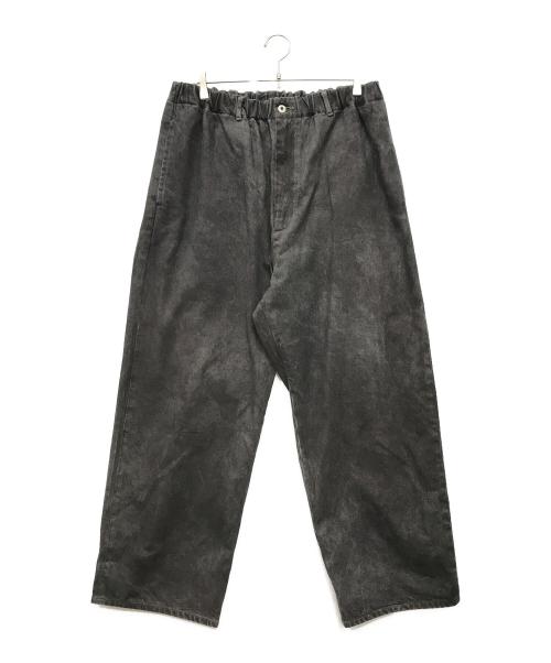 yokosakamoto（ヨウコサカモト）YOKOSAKAMOTO (ヨウコサカモト) ブラックデニムパンツ ブラック サイズ:Lの古着・服飾アイテム