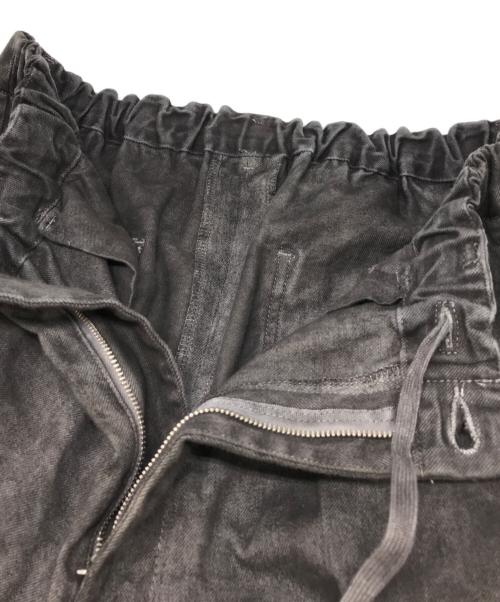 yokosakamoto（ヨウコサカモト）YOKOSAKAMOTO (ヨウコサカモト) ブラックデニムパンツ ブラック サイズ:Lの古着・服飾アイテム