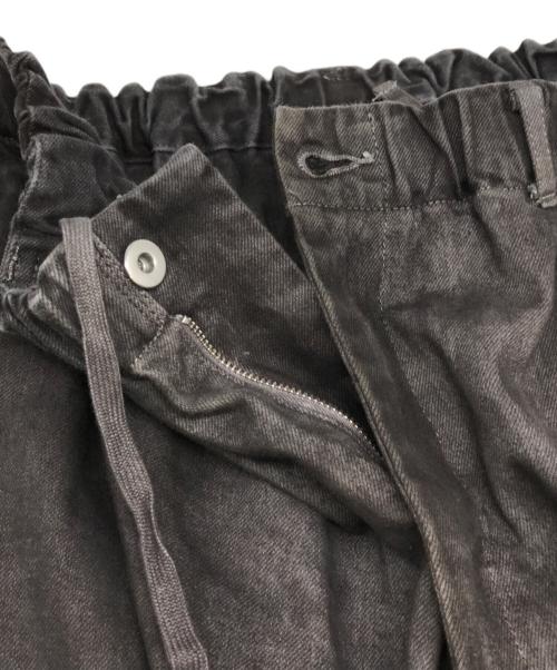 yokosakamoto（ヨウコサカモト）YOKOSAKAMOTO (ヨウコサカモト) ブラックデニムパンツ ブラック サイズ:Lの古着・服飾アイテム