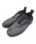 BOTTEGA VENETAボッテガベネタ）の古着「レザースリッポン」｜ブラック