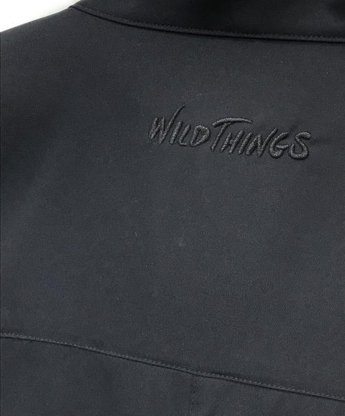 WILD THINGS（ワイルドシングス）WILD THINGS (ワイルドシングス) スタンドカラーロングコート ネイビー サイズ:Fの古着・服飾アイテム