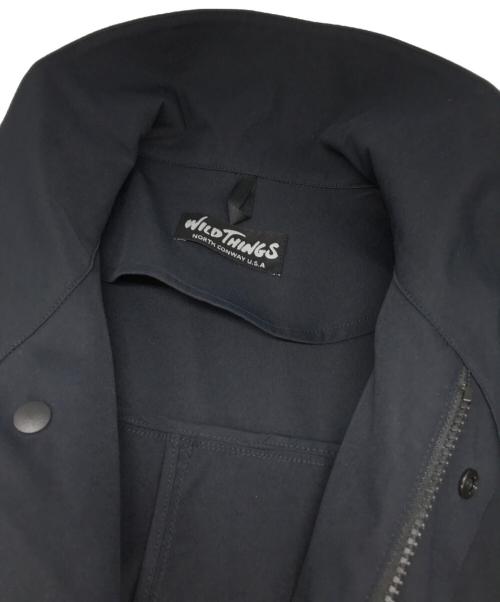 WILD THINGS（ワイルドシングス）WILD THINGS (ワイルドシングス) スタンドカラーロングコート ネイビー サイズ:Fの古着・服飾アイテム