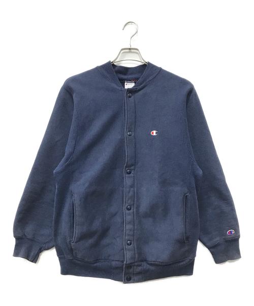 Champion REVERSE WEAVE（チャンピオン リバース ウィーブ）Champion REVERSE WEAVE (チャンピオン リバース ウィーブ) スウェットカーディガン ネイビー サイズ:Mの古着・服飾アイテム