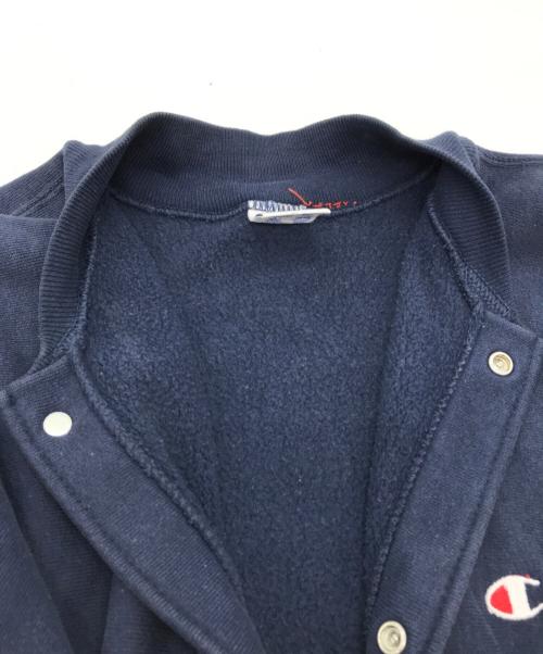 Champion REVERSE WEAVE（チャンピオン リバース ウィーブ）Champion REVERSE WEAVE (チャンピオン リバース ウィーブ) スウェットカーディガン ネイビー サイズ:Mの古着・服飾アイテム