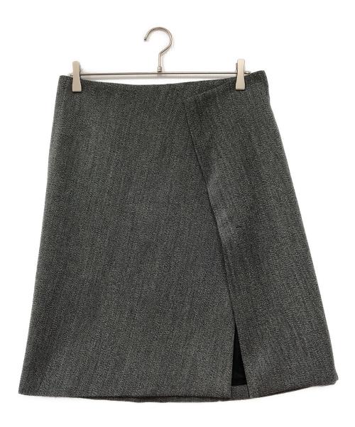 Ferragamo（フェラガモ）Ferragamo (フェラガモ) ラップスカート グレー サイズ:42の古着・服飾アイテム