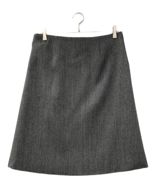 Ferragamo（フェラガモ）Ferragamo (フェラガモ) ラップスカート グレー サイズ:42の古着・服飾アイテム