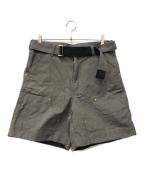 sacai×CarHarttサカイ×カーハート）の古着「ダブルニーダックショーツ」｜グレー