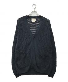 YOKE（ヨーク）の古着「MESH CARDIGAN」｜ブラック