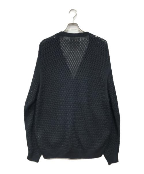 YOKE（ヨーク）YOKE (ヨーク) MESH CARDIGAN ブラック サイズ:2の古着・服飾アイテム