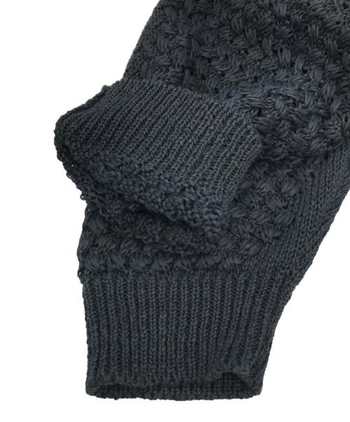 YOKE（ヨーク）YOKE (ヨーク) MESH CARDIGAN ブラック サイズ:2の古着・服飾アイテム