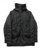BEAMS PLUSビームスプラス）の古着「N-3Bダウンタイプコート」｜ブラック