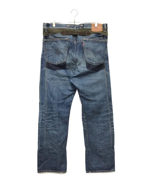 COMME des GARCONS JUNYA WATANABE MAN（コム デ ギャルソン ジュンヤ ワタナベ マン）COMME des GARCONS JUNYA WATANABE MAN (コム デ ギャルソン ジュンヤ ワタナベ マン) LEVI'S (リーバイス) ドッキングデニムパンツ インディゴ サイズ:Lの古着・服飾アイテム