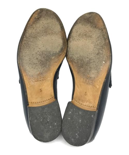 GUCCI（グッチ）GUCCI (グッチ) ビットローファー ネイビー サイズ:5の古着・服飾アイテム