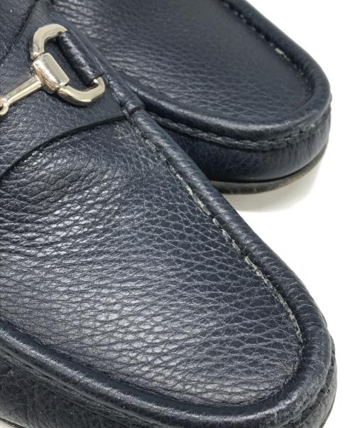 GUCCI（グッチ）GUCCI (グッチ) ビットローファー ネイビー サイズ:5の古着・服飾アイテム